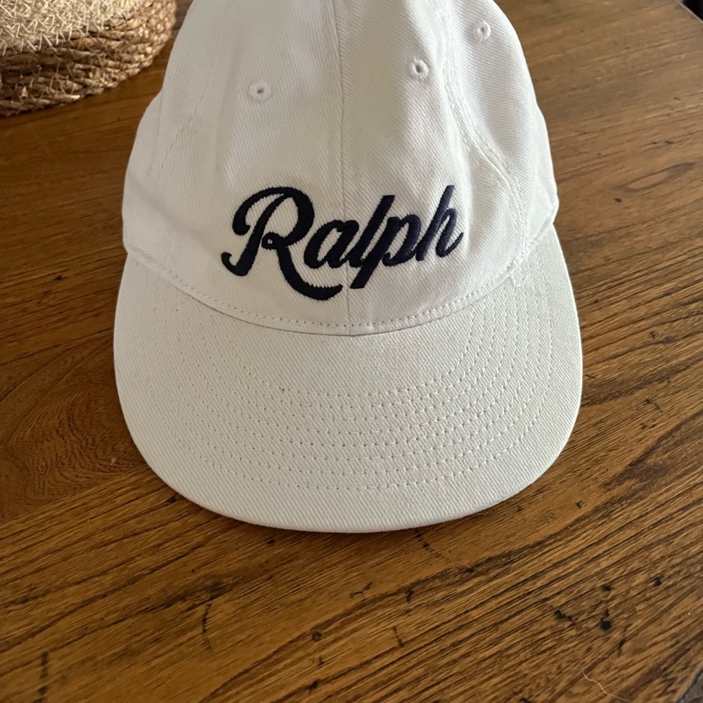 Ralph Lauren White Baseball Hat Classic Cotton Accessory